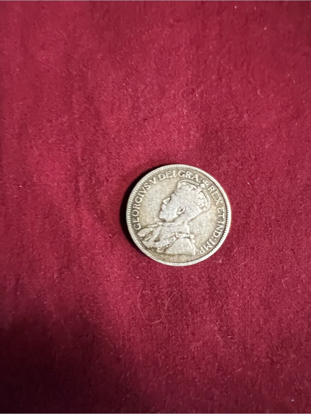 1916 25 cents Canada .925 silver